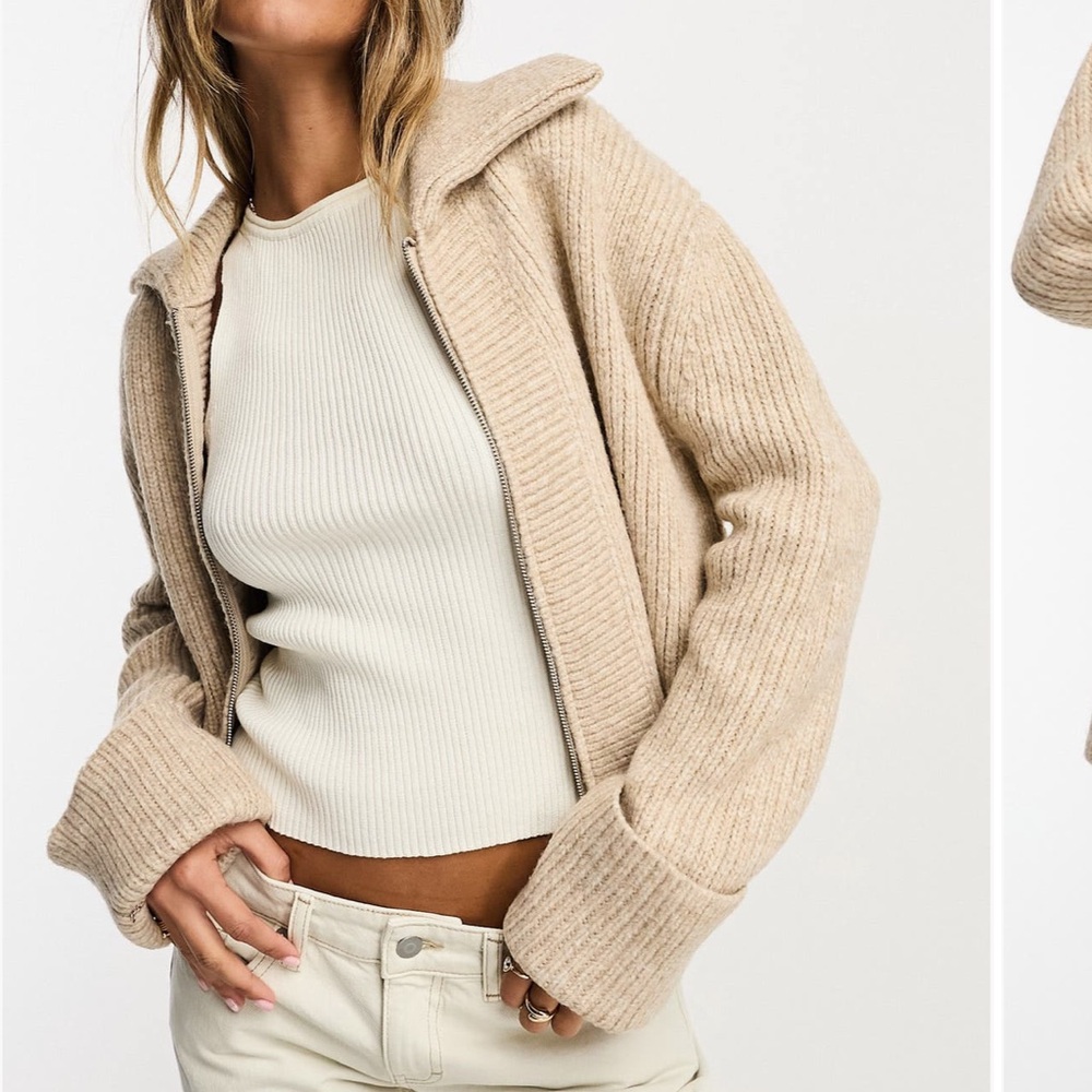 ASOS Design Zip Cardigan